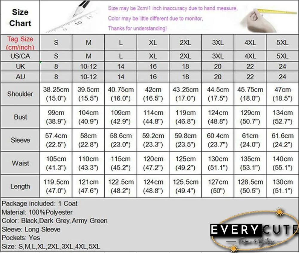 Women's Fashion Winter Warm Long Sleeve Trench Coats Cardigan Long Jackets Blazers Overcoats Outerwear Veste Femme S-5XL