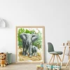 Elephants - 9CT Partial Beaded Cross Stitch Kit(42x56cm)