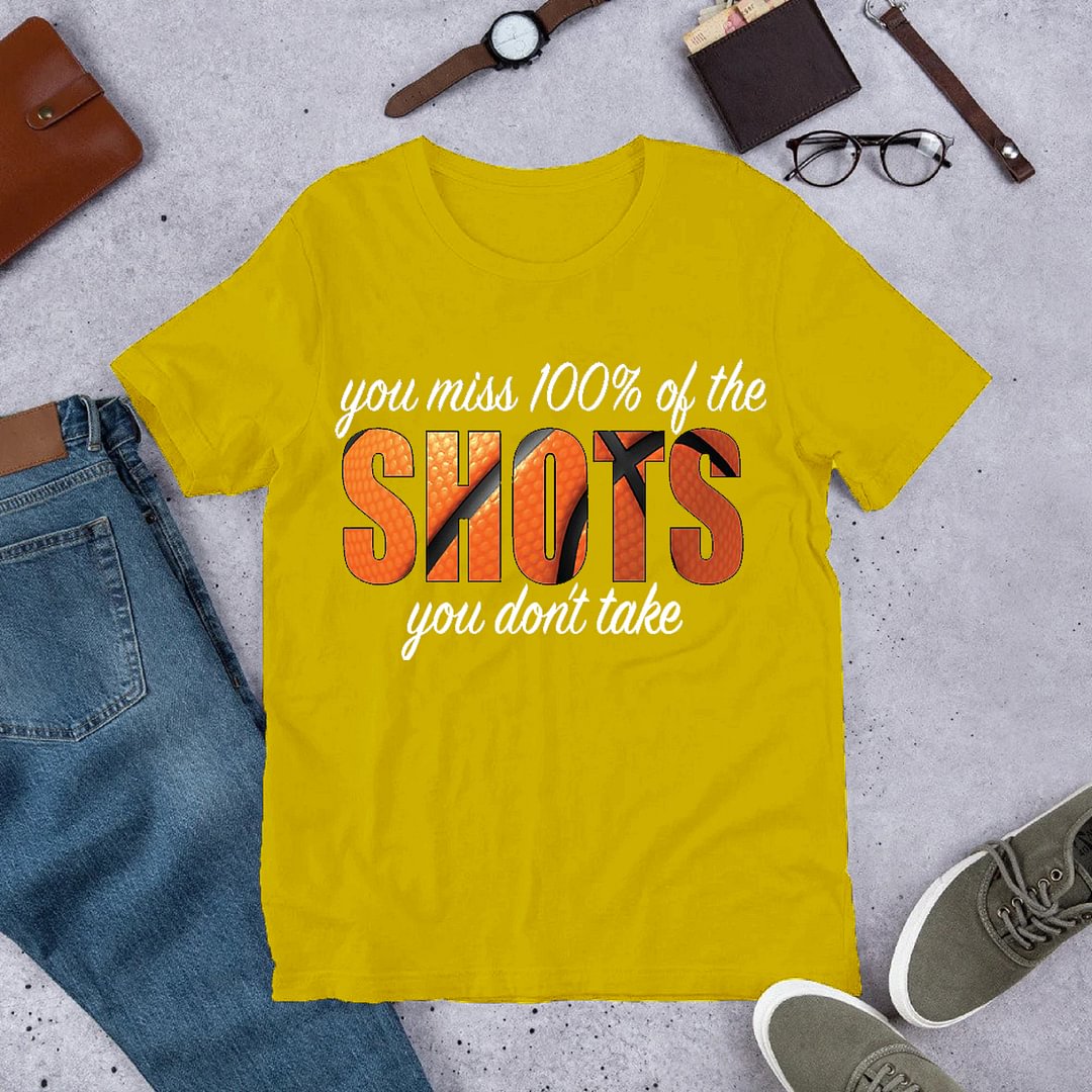 You Miss 100% Of The Shots Print T-Shirt
