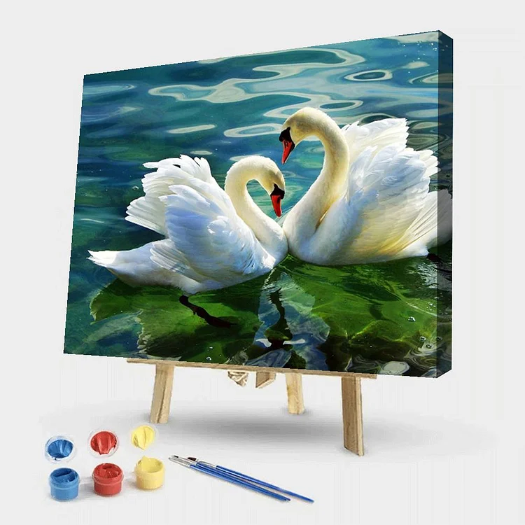 Cheap Diamond Paint swan Diamond Art Painting Embroidery Kit Diamond Dots  Painting Mosaic