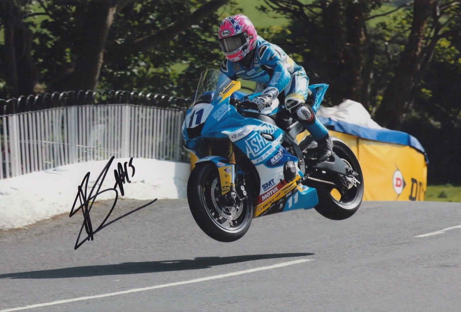 Lee Johnston Hand Signed 12x8 Photo Poster painting Isle of Mann TT Autograph 2