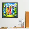 Diamond Painting -DIY Round Drill Colorful Birds(40x40cm)