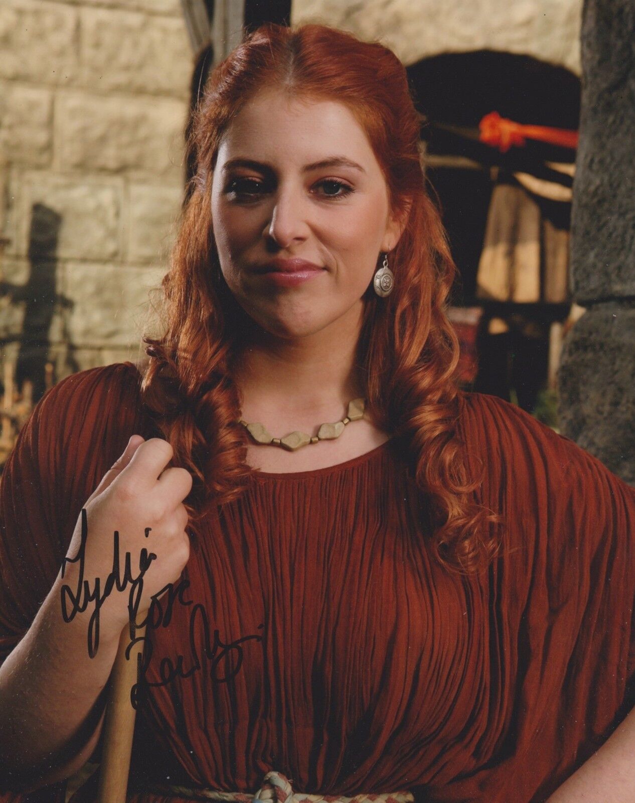 Lydia Rose Bewley Signed Plebs 10x8 Photo Poster painting AFTAL