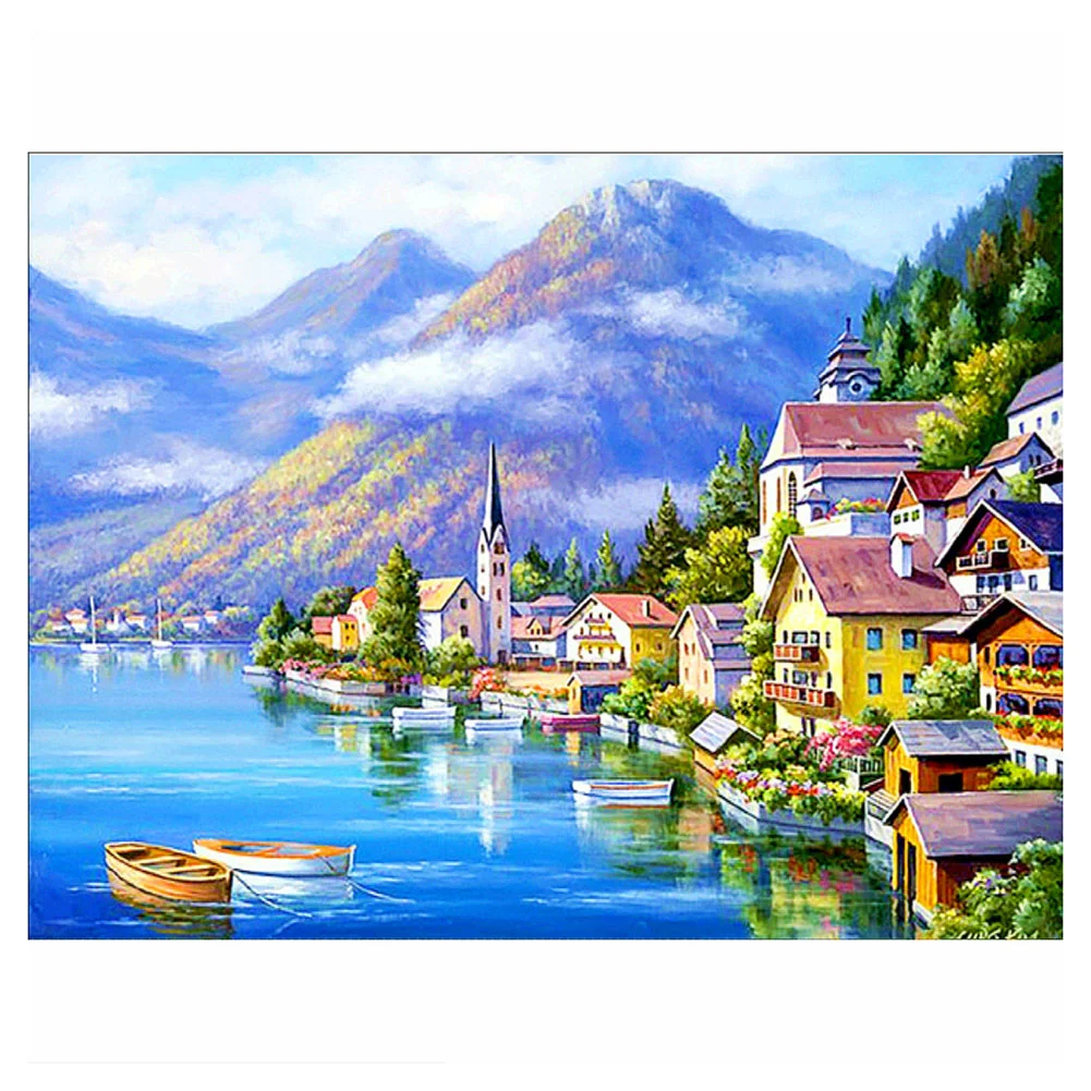 Diamond Painting - Full Round/Square Drill - Seaside Scenery(30*40 - 50*60cm)