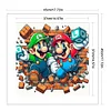 Super Mario-11CT Stamped Cross Stitch 45*45cm