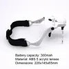 Head Mounted Hands Free Magnifying Glass USB Charging LED Interchangeable Lenses