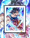 Ultra Instinct Goku Decorative Painting - Dragon Ball - H-TWO Studio