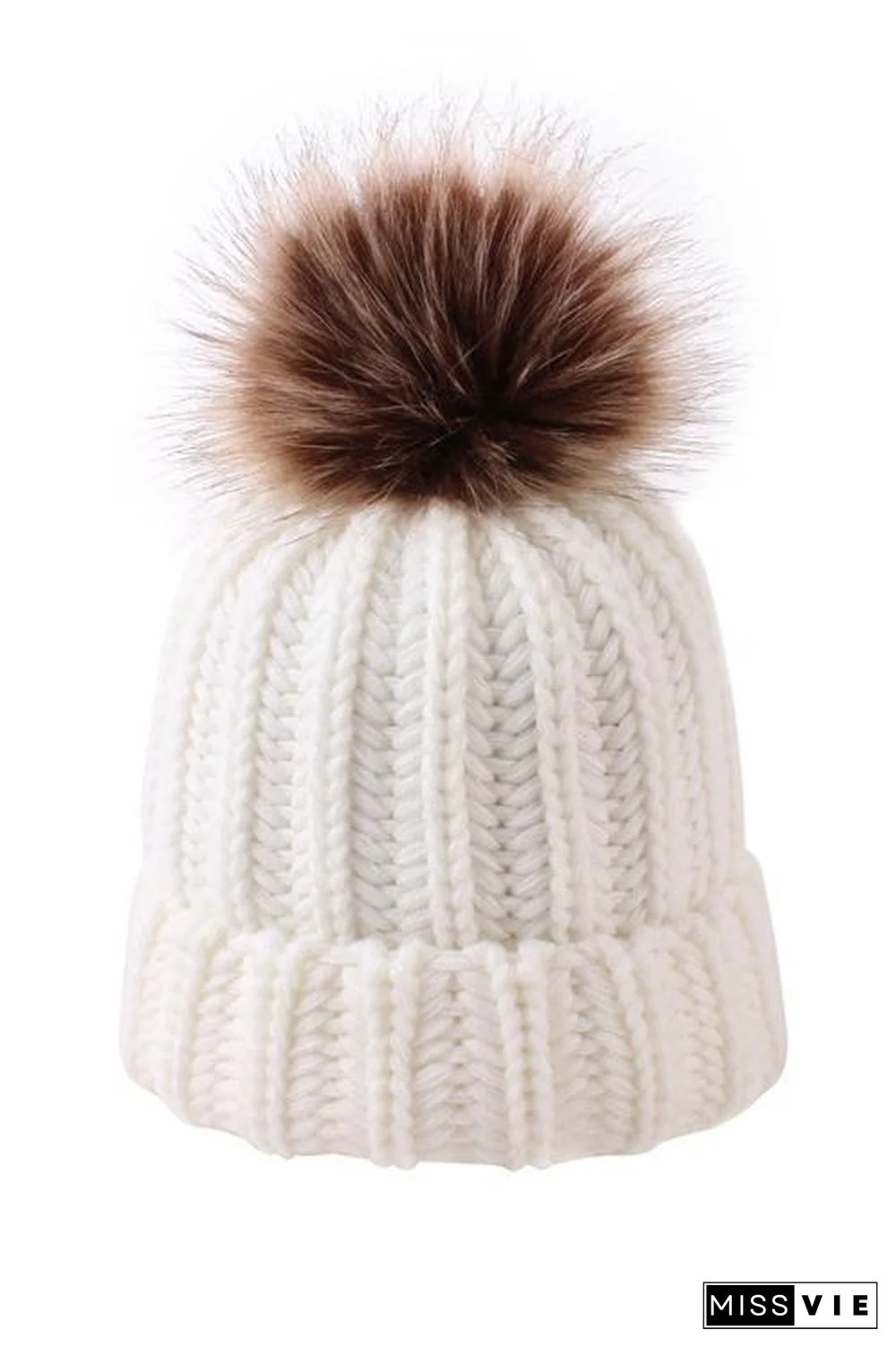 Pom Pom Knit Hat