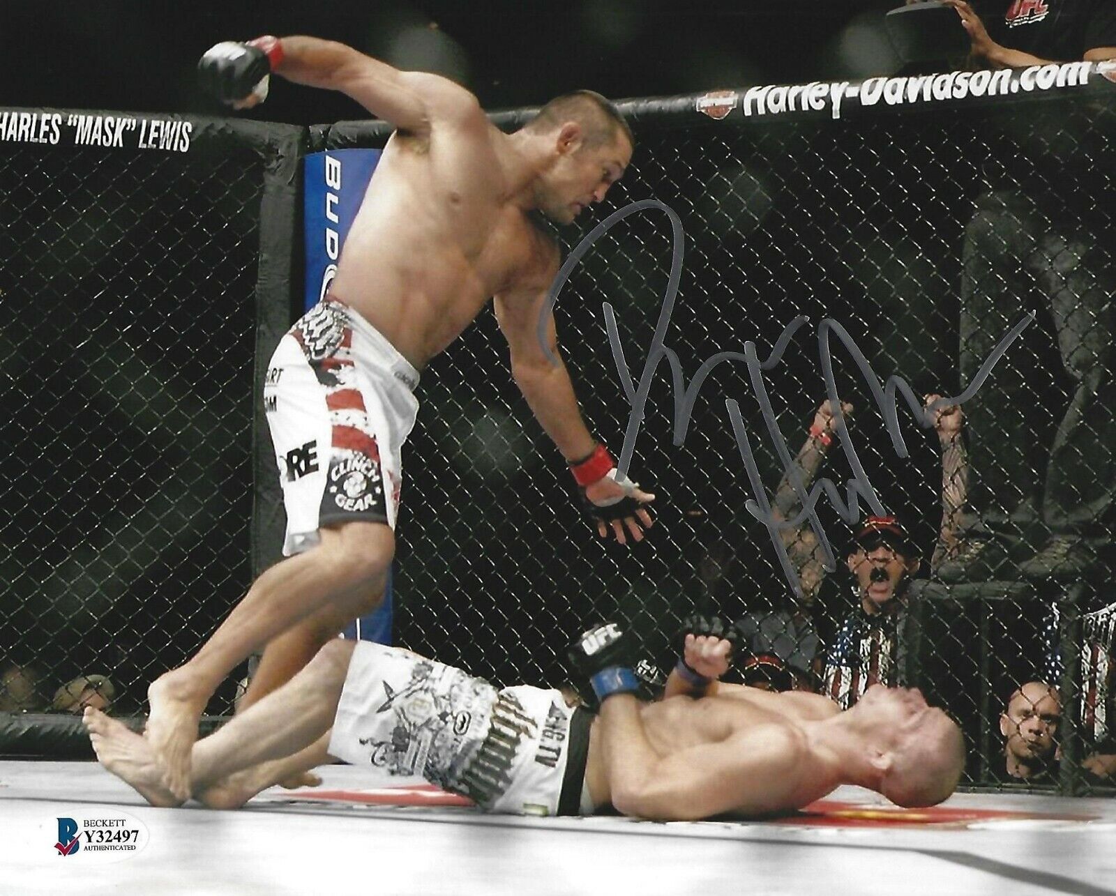 Dan Henderson Signed 8x10 Photo Poster painting BAS Beckett COA UFC 100 Bisping H-Bomb Picture