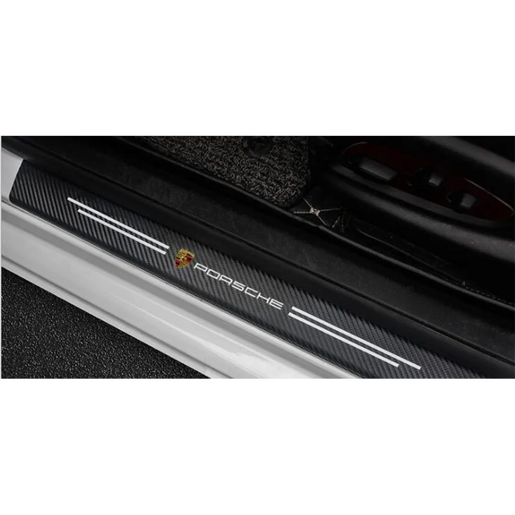 Kuromshop ( 9PCS )Carbon Car Door Sills Stickers