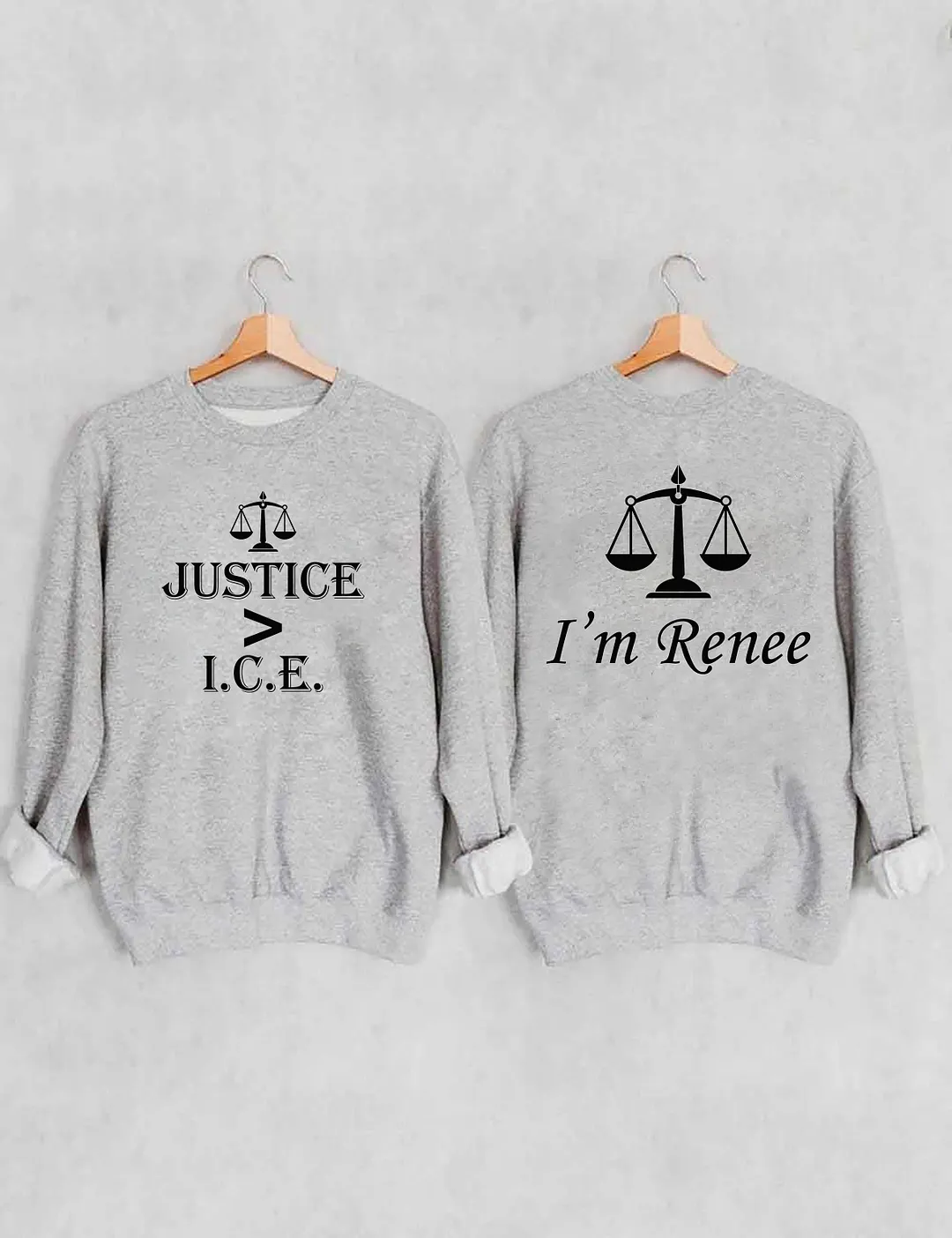 Justice Greater Than ICE Sweatshirt