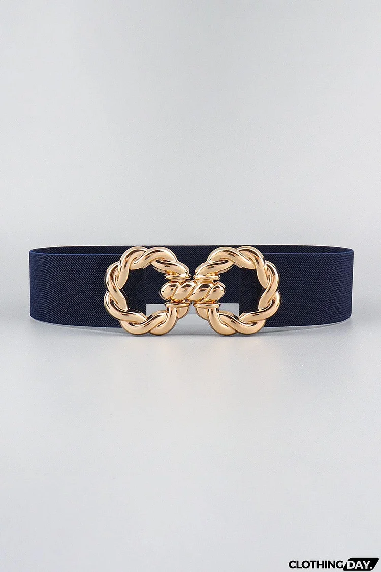 Zinc Alloy Buckle Elastic Belt