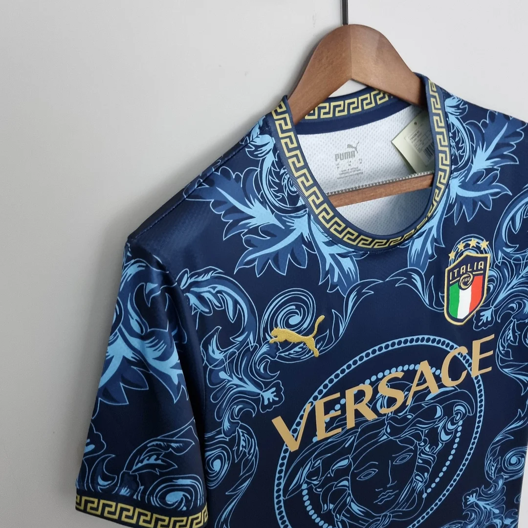 2022 Italy Commemorative Edition Blue Soccer Shirt