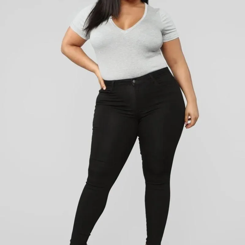 thdmladies High elastic denim Leggings thedmladies