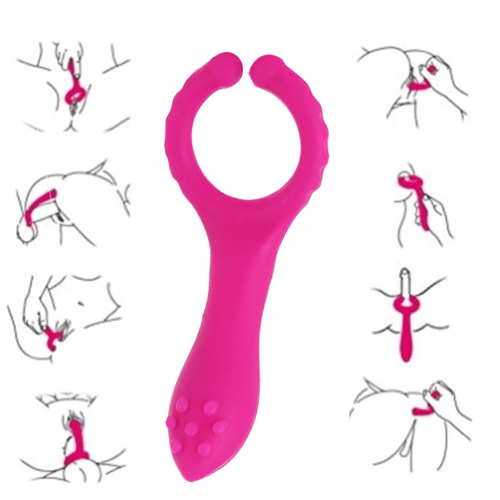 Khalesexx Silicone Prostate Massage Fitness Accessories Vibration Clip For Male Female Toy