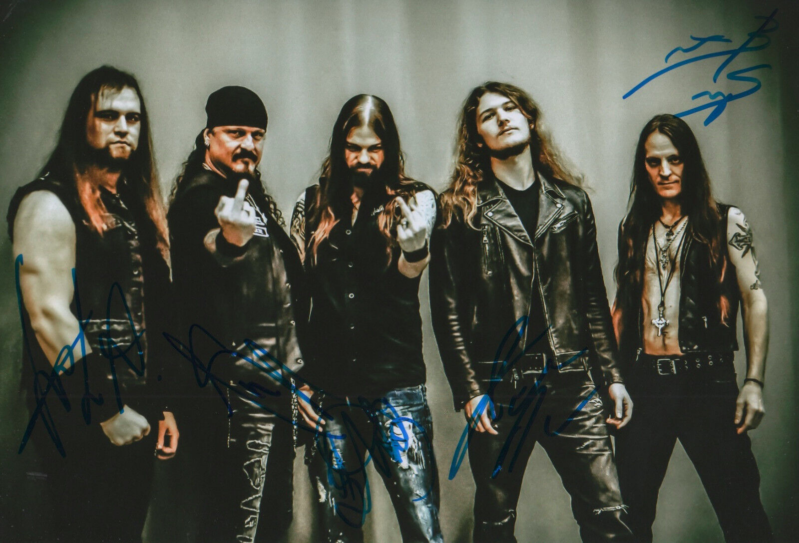 Iced Earth full signed 8x12 inch Photo Poster painting autographs