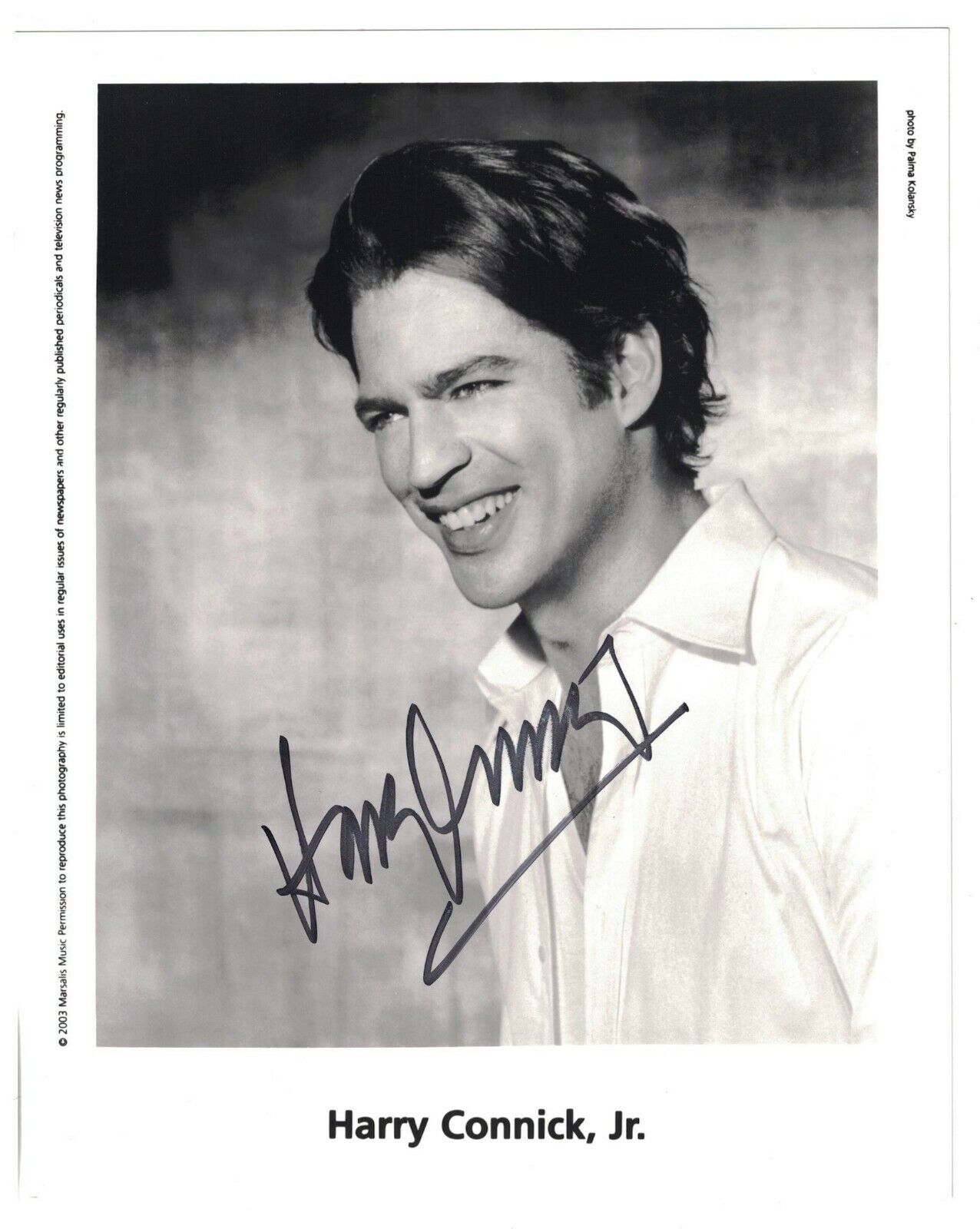 Harry Connick Jr. Signed Autographed 8 x 10 Photo Poster painting Actor Singer B