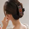 Lotus DIY Diamond Painting Claw Clips for Adults Beginners Diamond Art Western Hair Clips Anti-Slip Design for Women Long Short Hairstyle Jewelry Supplies