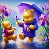 Winnie Pooh-11CT Stamped Cross Stitch 40*40cm/15.75*15.75in
