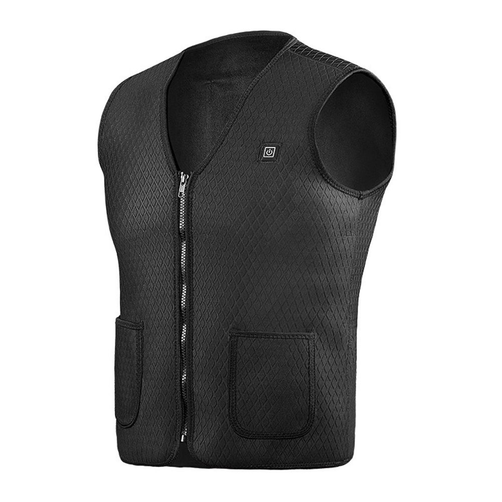 

Winter Ski Heating Vest USB Electric Outdoor Camping Waistcoat -XL Black, 501 Original