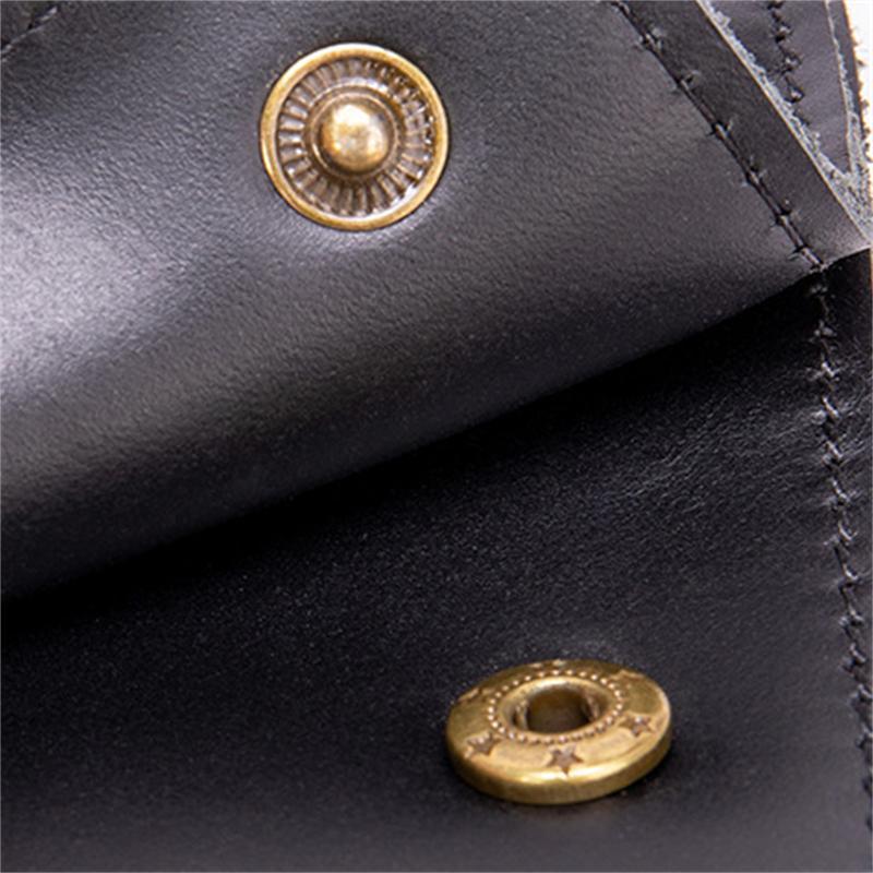 Mens RFID Blocking Retro Personality Leather Wallet