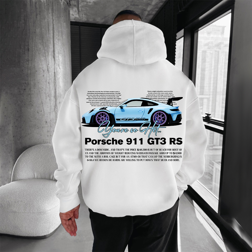 Men's Porsche 911 GT3 RS Printed Hoodie