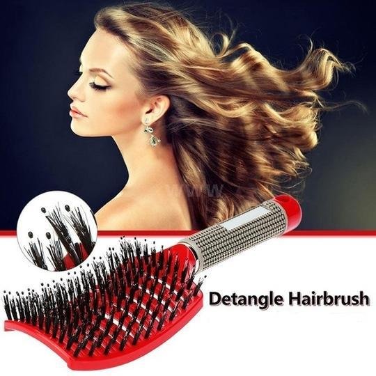 Hugoiio™ Detangler Bristle Nylon Hair Brush
