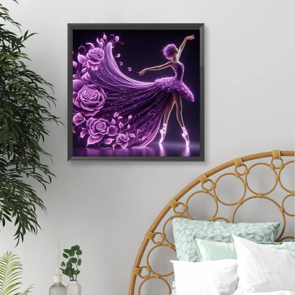 Diamond Painting - Full Round Drill - Girl(Canvas|40*40cm)