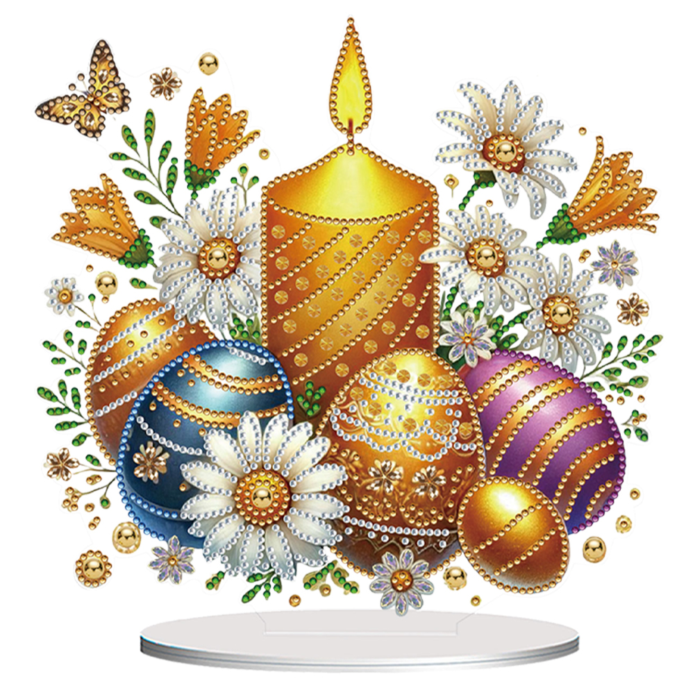 Acrylic Special Shape Candles Diamond Painting Desktop Ornaments for Home