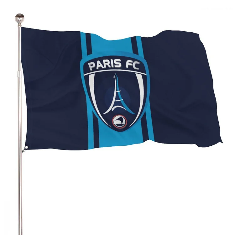 Paris FC Drapeau Drapeau Intérieur Extérieur 90cmX150cm Avec Deux Œillets