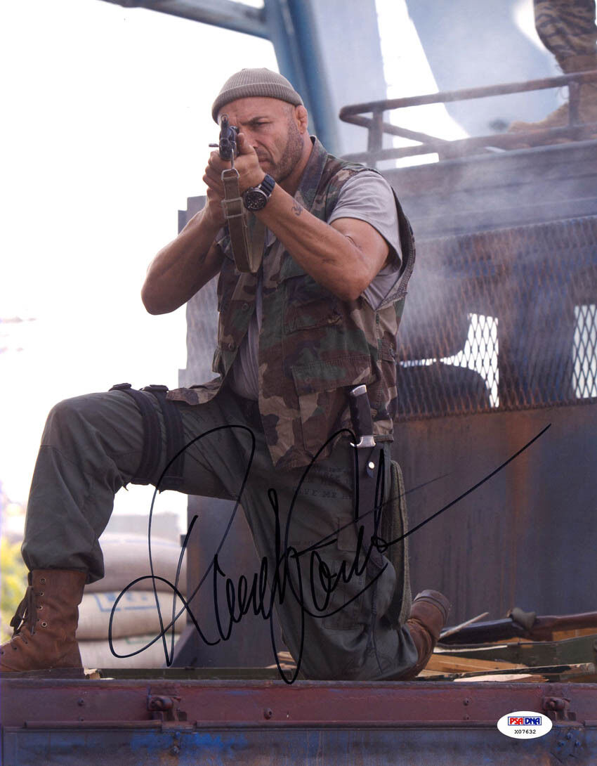 Randy Couture SIGNED 11x14 Toll Road The Expendables PSA/DNA AUTOGRAPHED