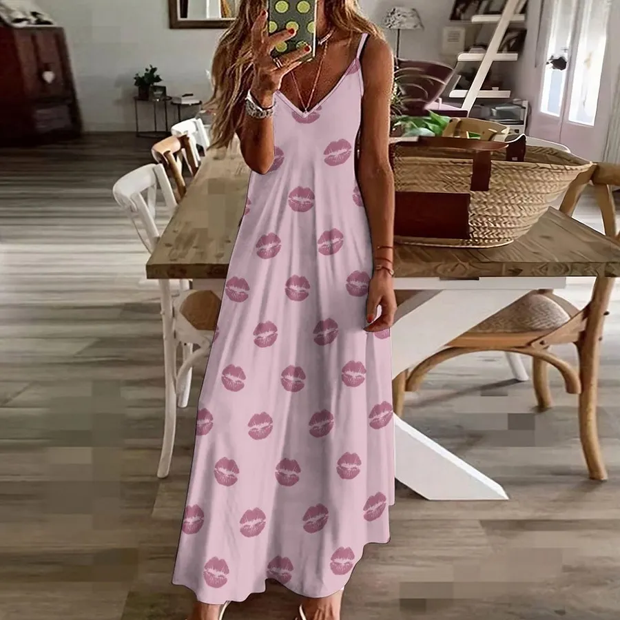 red lips pink dress Pink Lady