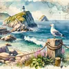 Seaside Scenery-11CT Stamped Cross Stitch 40*40cm/15.75*15.75in tapestrymarket
