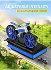 Car Solar Bicycle Aromatherapy, Rotating Solar Air Freshener