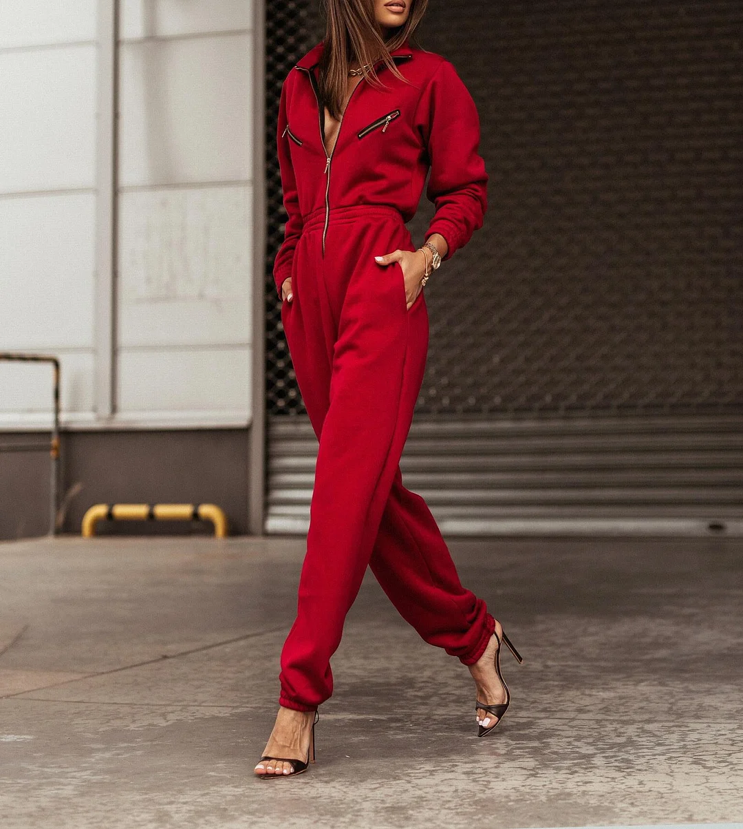 PASUXI New Style Autumn Jumpsuit Women Tracksuits Oversized Suit 2023 Winter Solid Sports Sweatsuits for Women