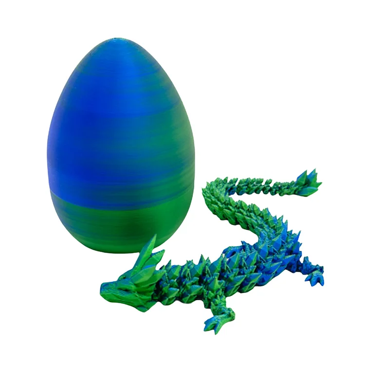 3D Printed Dragon in Egg Dragon Model Figure Executive Desk Toys for Autism/ADHD