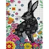 >SALE<Partial Embroidery Eco-cotton Thread 14CT Printed Rabbit Cross Stitch 29x41cm