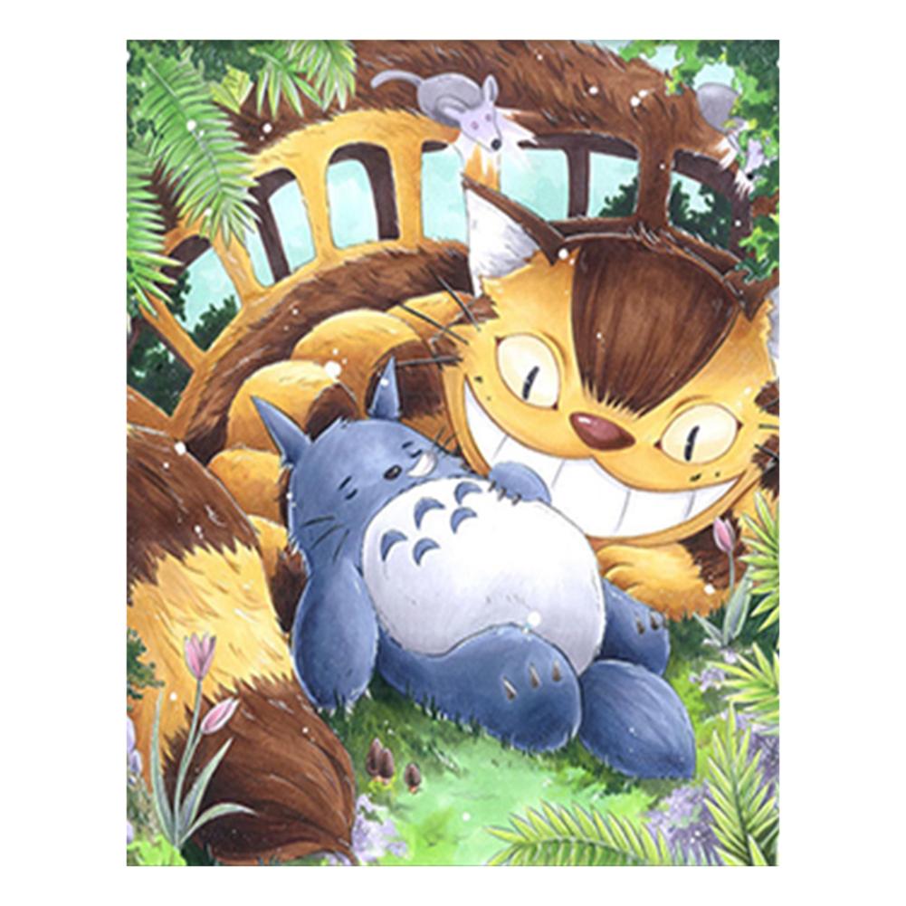 

Totoro - 11CT Stamped Cross Stitch - 56x66CM, 501 Original