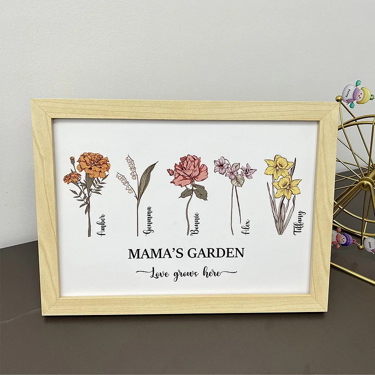  Customized Names Art Print Frame