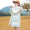 Kids Girl Winter Silver Jacket Christmas Snowsuit Coats Long Parka