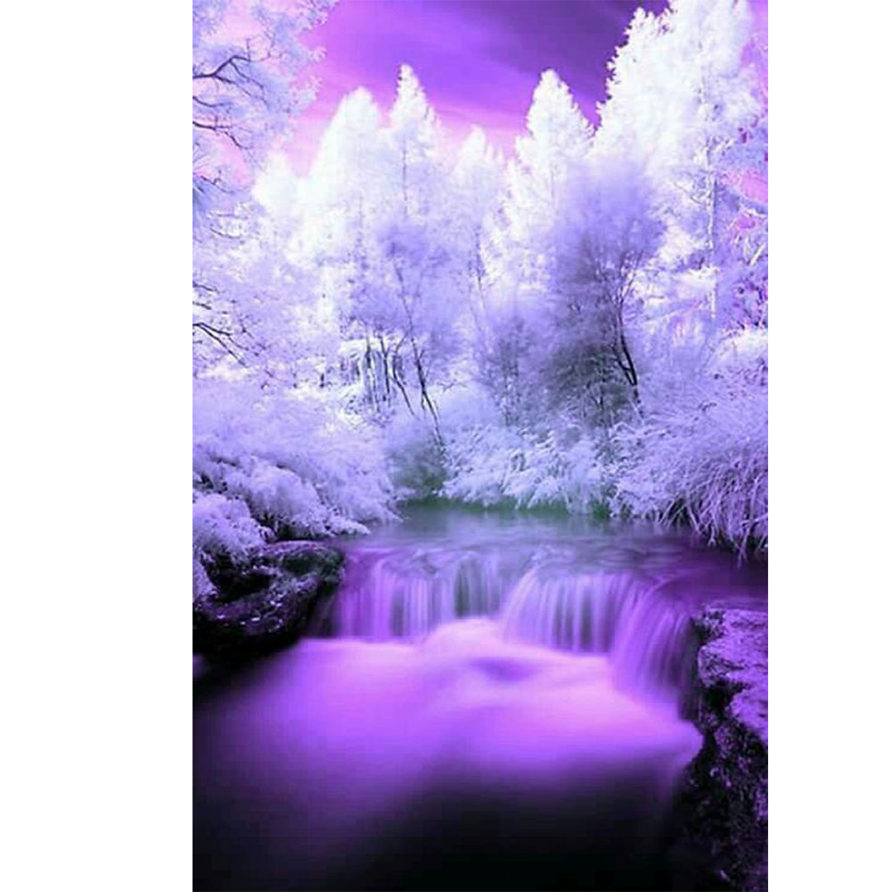

Rime Waterfall - Round Drill Diamond Painting - 40*70CM (Big Size), 501 Original