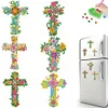 6Pcs Kreuz - 5d DIY Handwerk Aufkleber Magnet