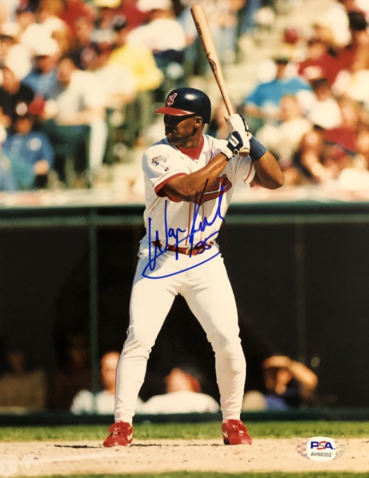 Wayne Kirby Signed Autographed Cleveland Indians 8x10 Photo Poster painting Psa/Dna