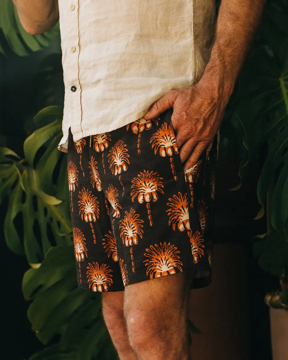 Men's casual printed shorts