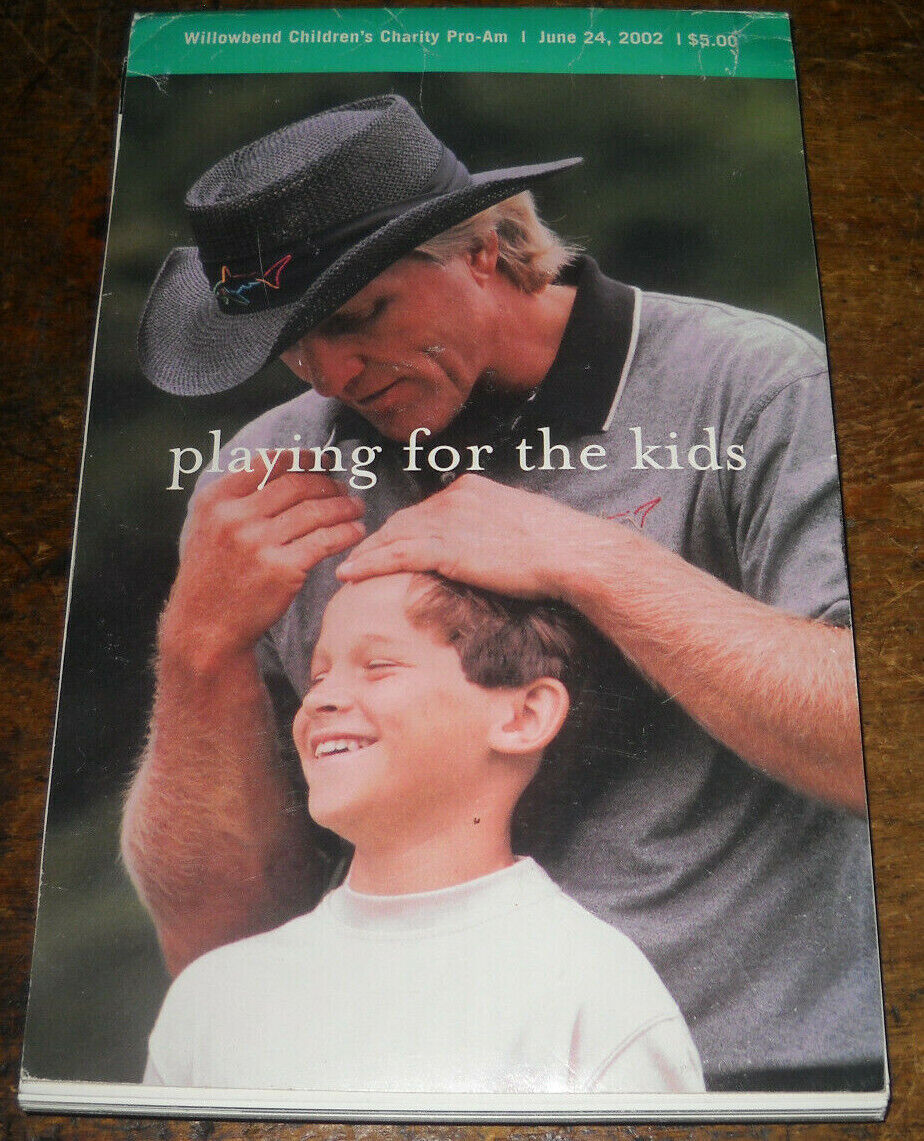 WILLOWBEND PGA GOLF TOURNAMENT PROGRAM SIGNED INSIDE BACKSTREET BOYS TIM BROWN +