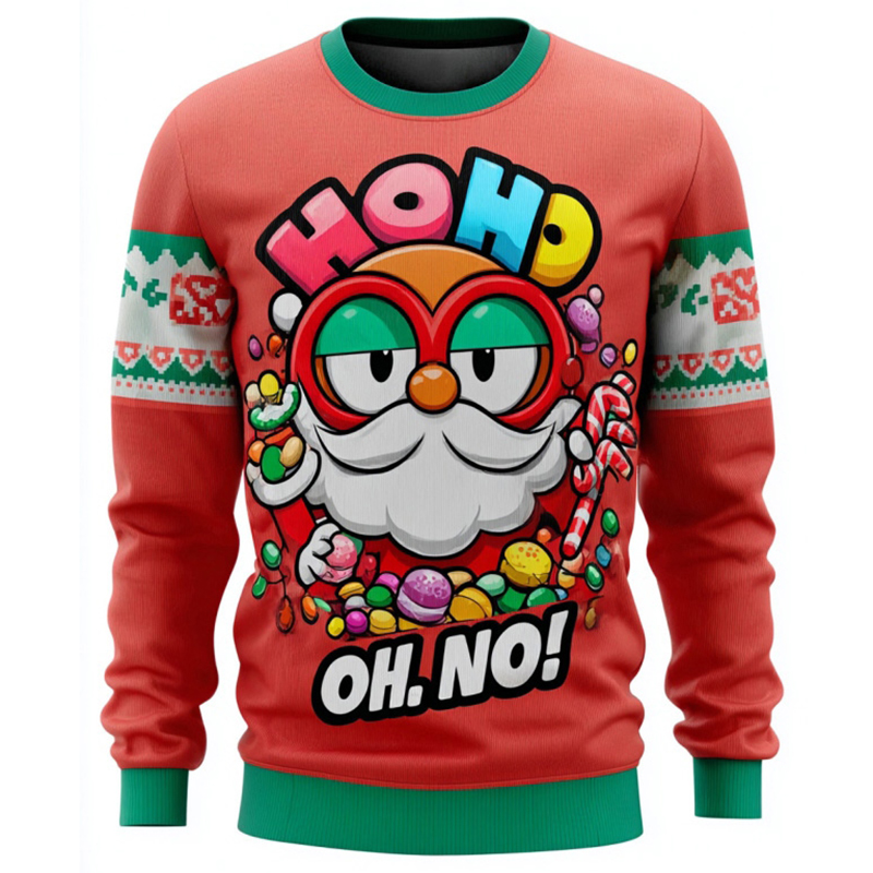 Men's Fun Santa Claus Ugly Sweater elevenforest