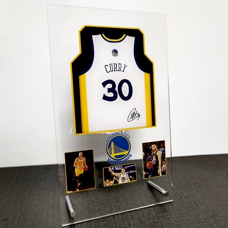 James Curry Nba Basketball Star Acrylic Jersey Decoration Kobe 36-piece Jersey Collection Desktop Decoration