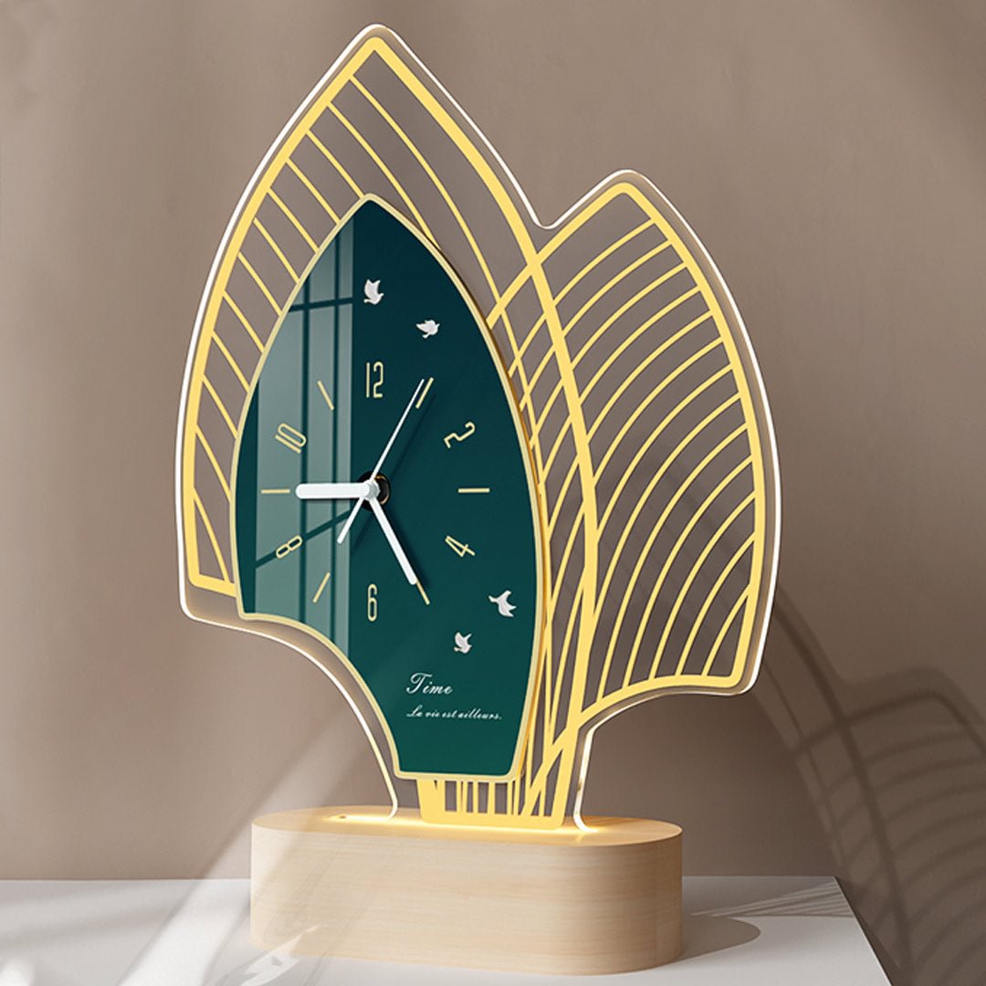 Creative Desk Lamp With Clock