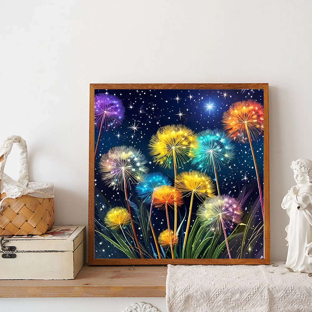 Diamond Painting - Full Round Drill - Dandelion(Canvas|30*30cm)