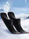 1 Pair Scooter Sled Ski Sleigh Snow Sledge Board Set Ski Scooter for Child Kids